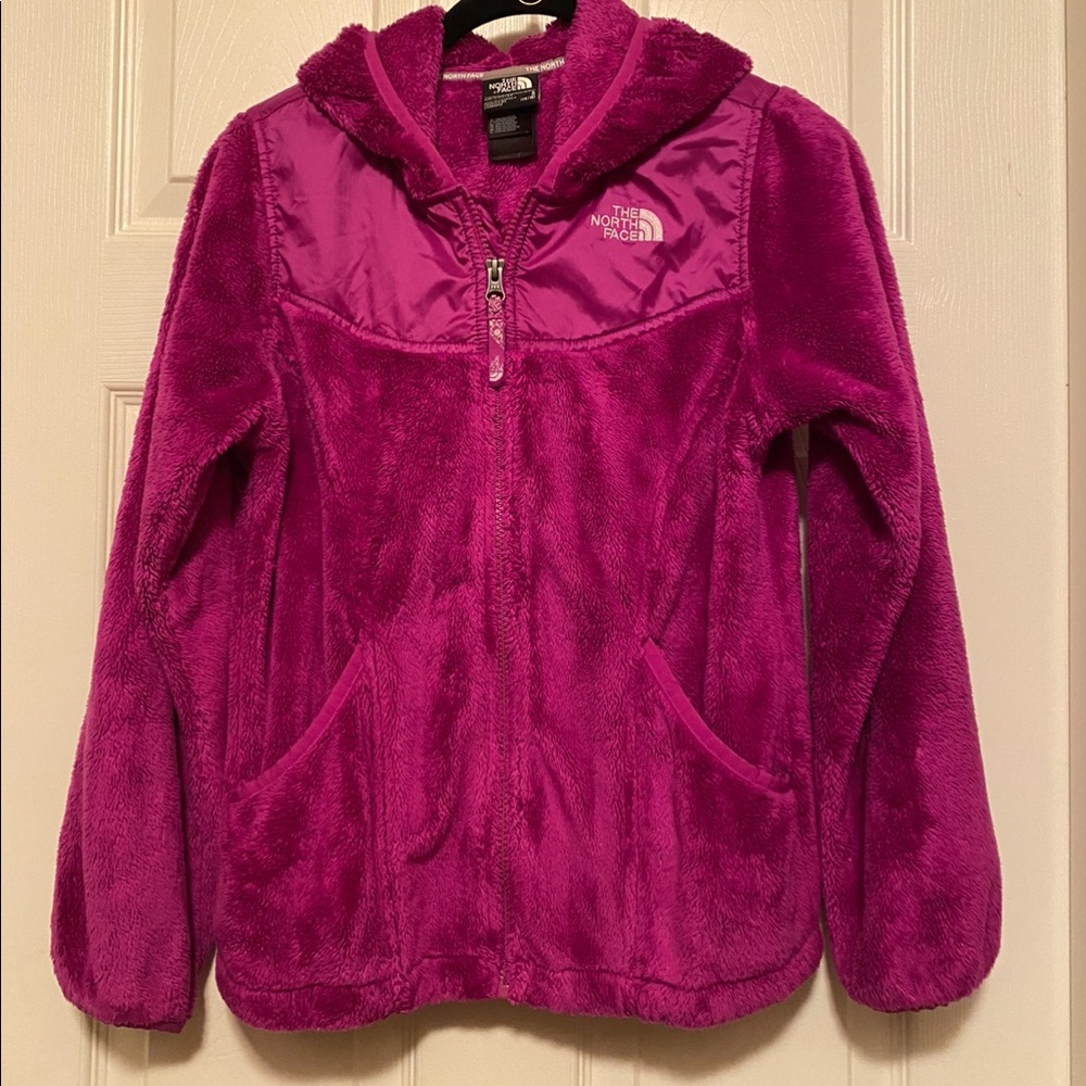 Girls North Face hooded Osito Jacket